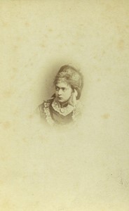 Denmark Copenhagen Woman Portrait Fashion Old CDV photo Petersen 1870