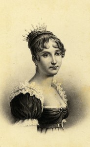 France Paris Queen Hortense de Beauharnais Portrait Old CDV photo Neurdein 1870