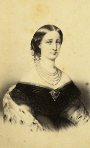 France Paris Empress Eugenie de Montijo Portrait Old CDV photo Desmaisons 1870