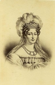 France Paris Duchess of Angouleme Portrait Old CDV photo Neurdein 1870