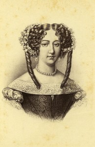 France Paris Hortense Mancini Duchesse de Mazarin Old CDV photo Neurdein 1870