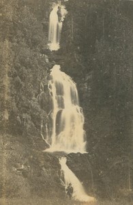 Giessbach Falls Waterfall Brienz Bernese Oberland Ad Braun old CDV Photo 1860