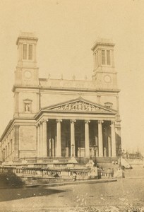 France Paris St Vincent de Paul Church Architecture old CDV Photo 1860's