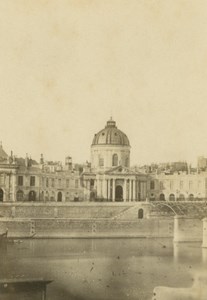 France Paris Institut de France Seine River old Anonymous CDV Photo 1860's