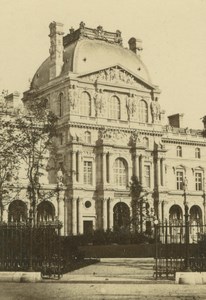 France Paris Le Louvre Pavillon Richelieu old Anonymous CDV Photo 1860's