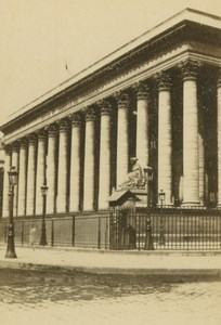 France Paris La Bourse Palais Brongniart Stock Exchange Anonymous CDV Photo 1860