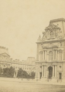 France Paris Tuileries & Louvre Anonymous CDV Photo 1860