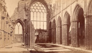 Church Ruins Holyrood Palace Scotland CDV Photo 1860's