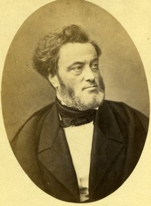 France French Politicien Jules Favre old Photo CDV Pierre Petit 1860