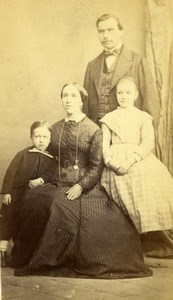 France Family Group Fashion old Photo CDV 1860'