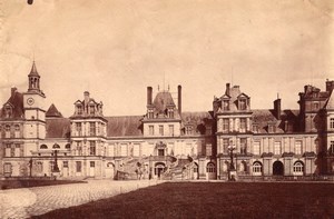 Fontainebleau general view France old Photo 1890'