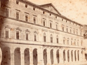 Bologna palazzo della Banca Italy old CDV Photo 1860'