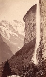 Staubach Lauterbrunner Switzerland old Photo 1880'