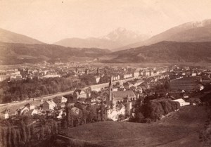 Innsbruck Panorama Austria old Photo 1880'