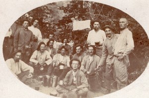 Workers lunch time France old amateur Photo 1900