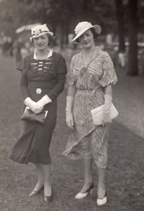 Auteuil Horse Race-Course Women Fashion Elegant Lady Photo 1920
