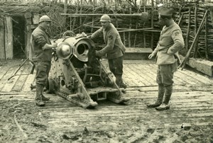 Meuse Front Military Gun World War WWI old Photo 1917