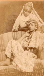 Oran young lady Oriental fashion old Dajou CDV Photo 1880'