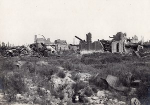 France Blangy les Arras Destruction WWI old Photo 1918'