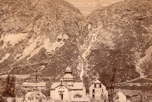 Chapelle de Heas Pyrenees France old Photo 1890'