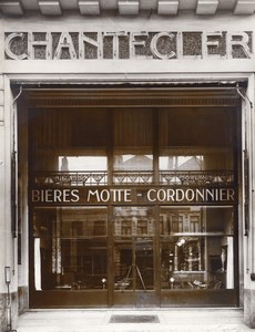 Chantecler Beer Coffee Bar Photographer Ghost Amiens France Photo 1930