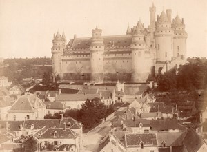 Pierrefonds Castle Restaured France old Photo 1880'