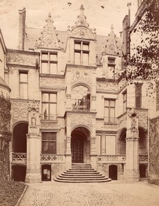 Tours Hotel Gouin Facade France old Photo 1880'