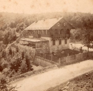 Chalet Hartmann Munster Road old stereo Photo 1880