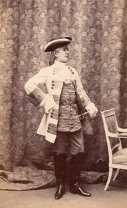 Man Full Dress Antique Fashion Belgium old Photo 1890