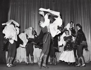 Beograd Folk Dance Ballet Paris Bernand Photo 1955