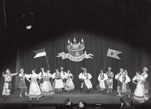 Poland Folk Dance Ballet Paris Bernand Photo 1955