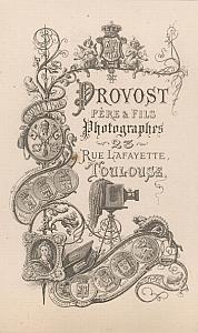 Photographic Studio Provost Toulouse Publicity 1870