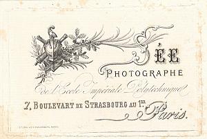 Photographic Studio SEE Paris Publicity Card 1860