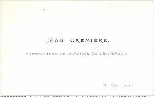 Photography Pioneer Leon Cremiere Porcelaine Card 1862