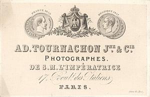Photography Pioneer Studio Tournachon Jeune Card 1857