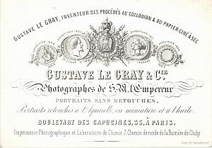 Photograph Pioneer Gustave Le Gray Porcelaine Card 1858