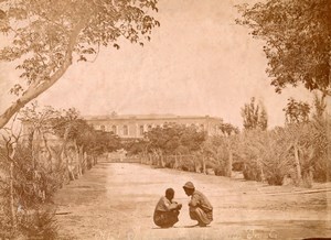 Kids Palace Street Ismailia Egypt Old Arnoux Photo 1880
