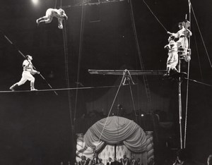 Moscow Circus Daghestan Funambuls Paris Photo 1956