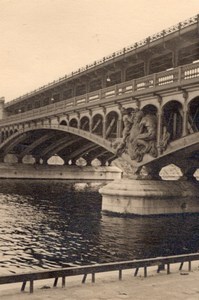 Bridge Detail Seine River Paris Post War Old Photo 1945
