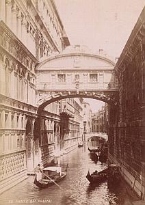 Italy Venezia Ponte dei Sospiri Old Photo 1890