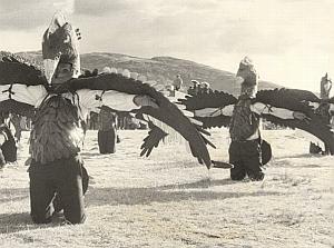 Peru Titicaca Lake Inca Ceremony Old Decool Photo 1970