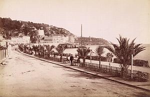 French Riviera Nice Quai du Midi Old Jean Gilletta Photo 1880'