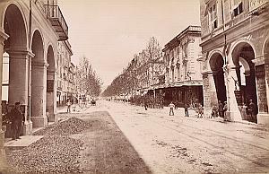 French Riviera Nice Avenue de la Gare Old Jean Gilletta Photo 1880'