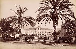 French Riviera Nice Casino Gardens Hammam sign Old Jean Gilletta Photo 1880'