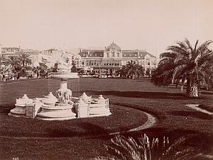 Nice Casino Gardens France Old Gilletta Photo 1900