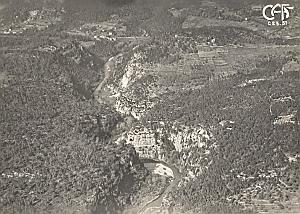 Gorges du Loup Aerial View France Old CAF Photo 1920's