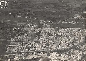 Orange Panorama Aerial View France Old CAF Photo 1920s