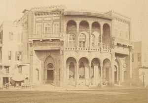 Egypt Cairo Validee Fountain Old Albumen Photo Fiorillo 1880