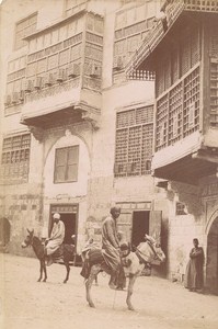 Egypt Cairo Arab House Muleteers Old Zangaki Photo 1880