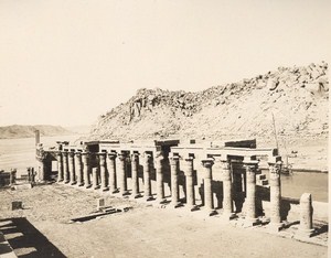 Egyptology Philae Nektanebos Gantry Old Photo 1900